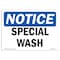 Signmission Safety Sign, OSHA Notice, 18" Height, Rigid Plastic, Special Wash Sign, Landscape OS-NS-P-1824-L-18381 - alternate 1